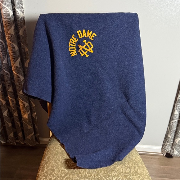Notre Dame Vintage Wool Stadium Blanket